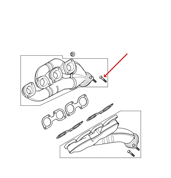 Land Rover udstødnings manifold bolt for Range Rover L322 4,4 V8 motorens topstykker