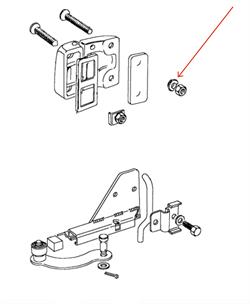 Land Rover dørhængsel mellemlægs nylon ring for Defender og Serie 2 og 3 dørhængsel