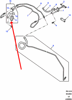 Land Rover koblings sensor for Discovery 2 Td5