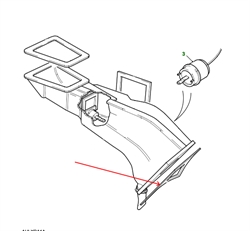 Land Rover Defender skumtætning imellem varmeapperatets indsugning og bulkhead - Defender Puma