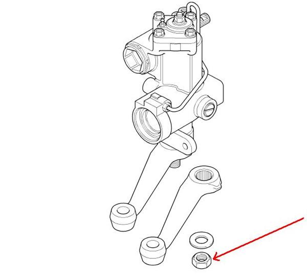 Land Rover droparms møtrik for 3- og 4-bolts styrehus på  Defender, Discovery 1 og Range Rover Classic