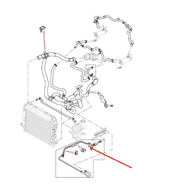 Land Rover brændstofkøler og rør for 2,7 TDV6 motorerne i Discovery 3 & 4 samt Range Rover Sport