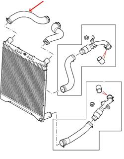 Range Rover TDV8 intercoolerslange PNH5005010