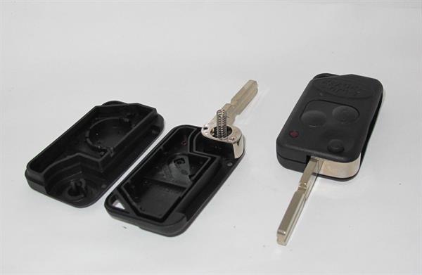 Land Rover nøgle reparations sæt - ny kasse og nøgleblad til din fjernbetjening for Range Rover P38