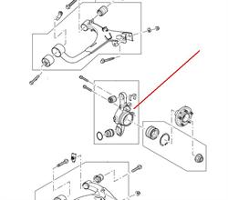 Land Rover spindel for Range Rover Sport samt Discovery 3 & 4 - bagerste venstre