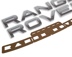 Land Rover "RANGE ROVER" logo sæt til bagklap på Range Rover Evoque - Crome