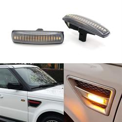 Land Rover klarglas LED blinklys lygte sæt for Range Rover Sport, Freelander 2 & Discovery 3 & 4 - Sæt med 2 lygter