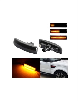 Land Rover sort LED blinklys lygte sæt for Range Rover Sport, Freelander 2 & Discovery 3 & 4 - Sæt med 2 lygter