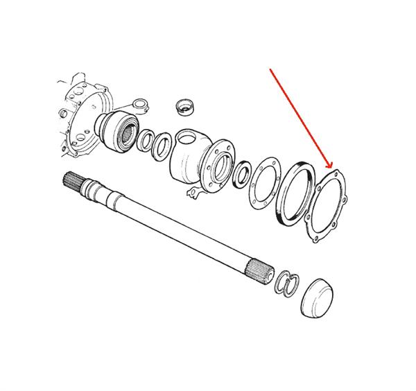 Land Rover Swivel krom kugle pakdåse montagering RRY500180