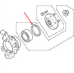 Land Rover hjulleje låsering for Freelander 1 modellen