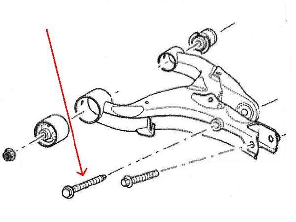 Land Rover bærearms bolt