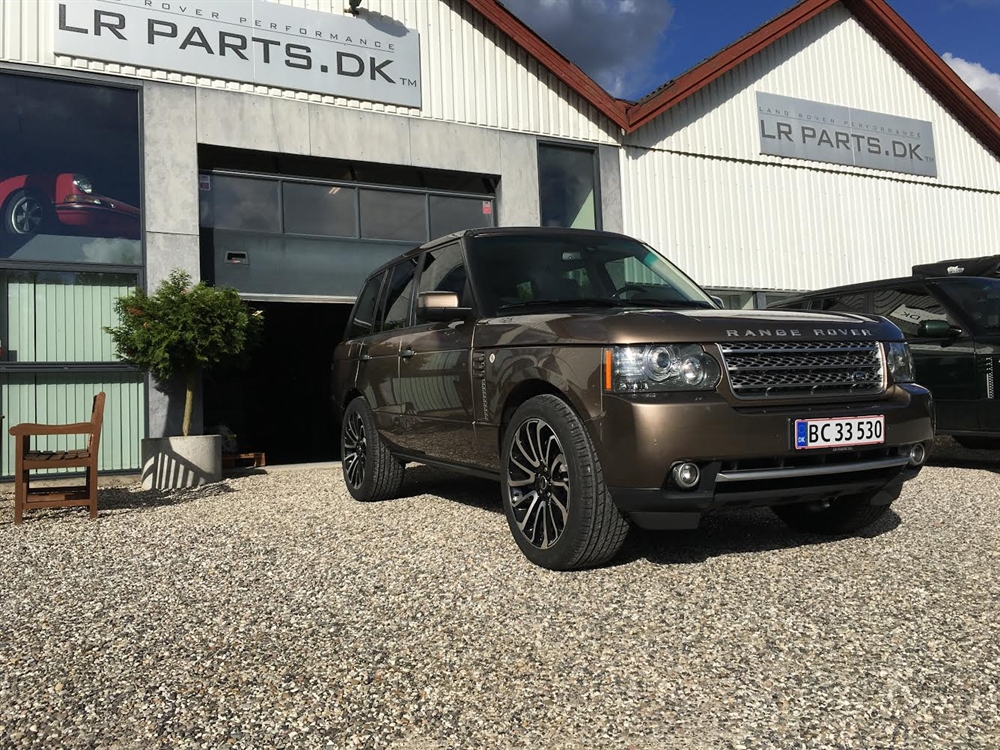 Land Rover 22 Turbine Spoke alufælge og dæk fra Land Rover Værksted og ...