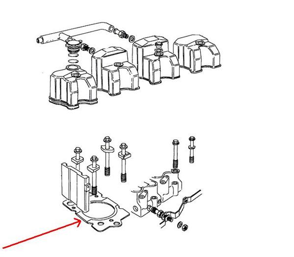 Land Rover toppakning for VM motoren i Range Rover Classic