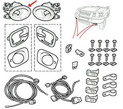Land Rover lygtekrans for Freelander 1 forreste tågelygte - Venstre side