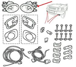 Land Rover Freelander 1 forreste tågelygte - Venstre side