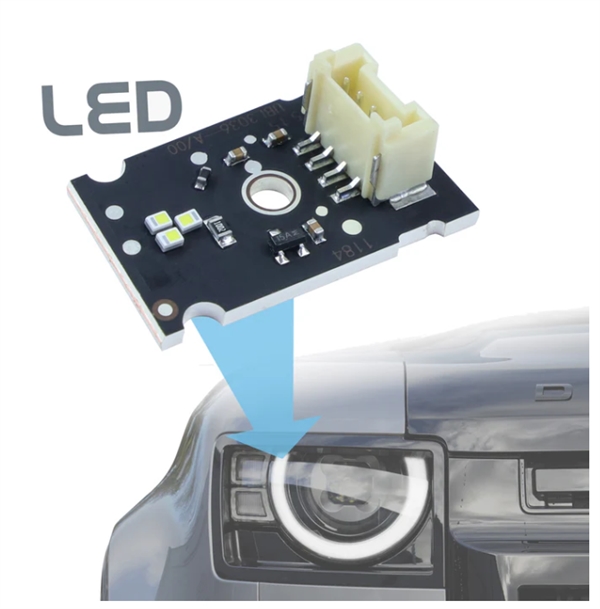 Land Rover LED forlygte reparations print til New Defender L663 forlygte