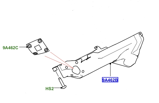 Land Rover udstødnings manifold varmeskjold for 5.0 benzin 