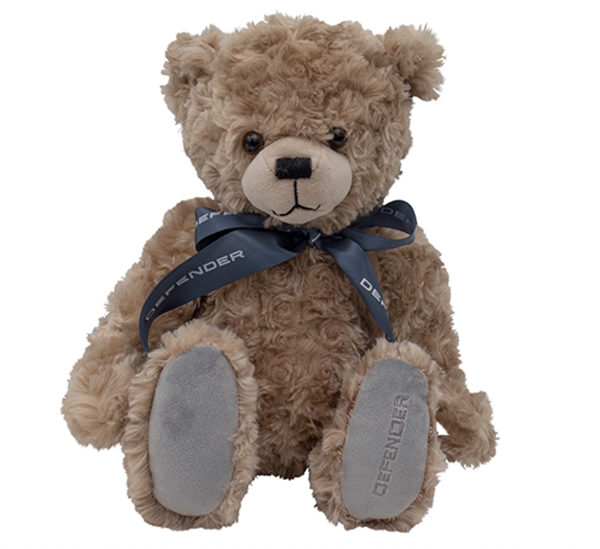 Land Rover bamse med regntøj og rygsæk