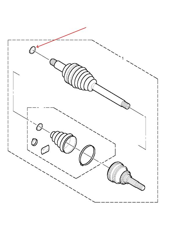 Land Rover Freelander 1 låse ring for drivaksler