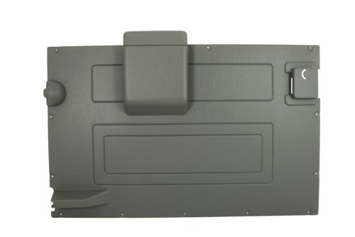 Land Rover Defender inderste dørbeklædning for bagdøren - Lys grå farve - 1983-2006