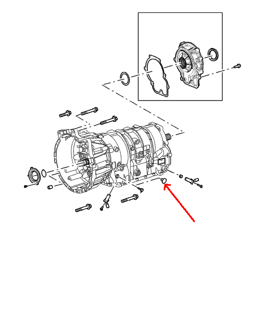 Land Rover påfyldnings olieprop for Range Rover L322 TD6 GM automatgearkasse