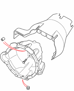 Land Rover  gearkasse lyddæmpning for Td5 motorer