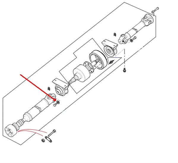 Land Rover kardanaksel montage skive for viskose kobling på Freelander 1