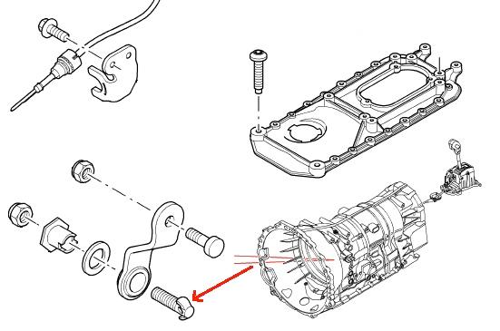 Land Rover automatgear skiftearm bolt for ZF 6-trins automatgearkassen - TYG000050