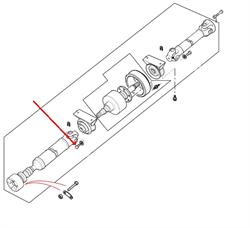 Land Rover Freelander 1 montagebolt for kardanaksel på viskose kobling