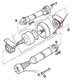 Land Rover Freelander 1 montage bolt for vibrations dæmper på viskose kobling