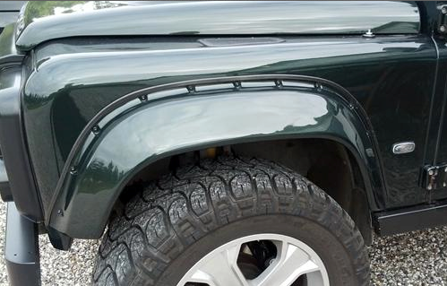 Land Rover skærmkant gummi kantliste 6x11 mm. - pr. meter