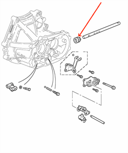 Land Rover Freelander 1 gearmanchet - Forreste gummi manchet ved gearkassen