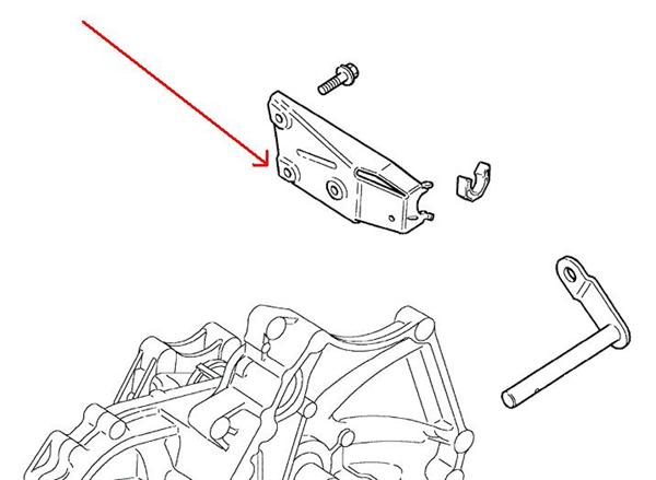 Land Rover koblings slavecylinder beslag for Freelander 1 modellen