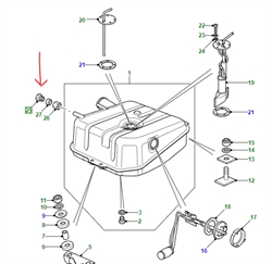 Land Rover bolt til montage af brændstofs beholderen