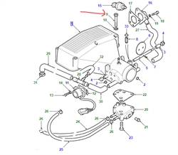 Land Rover montagebolt til indsugningsmanifold