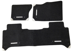 Land Rover tæppe sæt til Range Rover L405 - Ebony Black - Premium version med RANGE ROVER logo'er