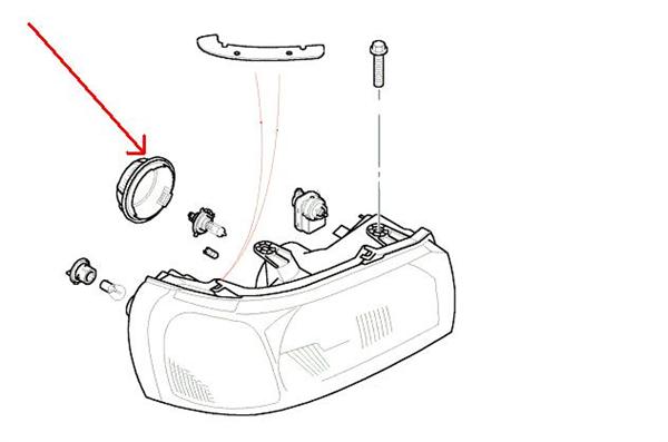 Land Rover forlygte blænd dæksel for Freelander 1 fra 2002 og frem