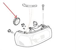 Land Rover forlygte blænd dæksel for Freelander 1 frem til 2001/2002