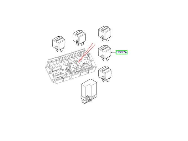 Land Rover relæ for Discovery 2, Freelander 1 samt Range Rover GCAT - YWB101300