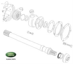 Land Rover 0,90 mm shims mellemlægs skive for forreste drivaksel