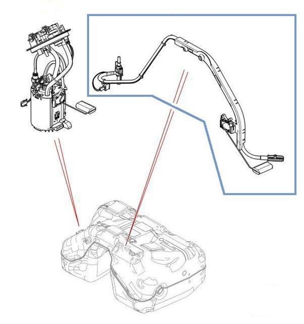 Land Rover tankmåler og sugerør for Freelander 2