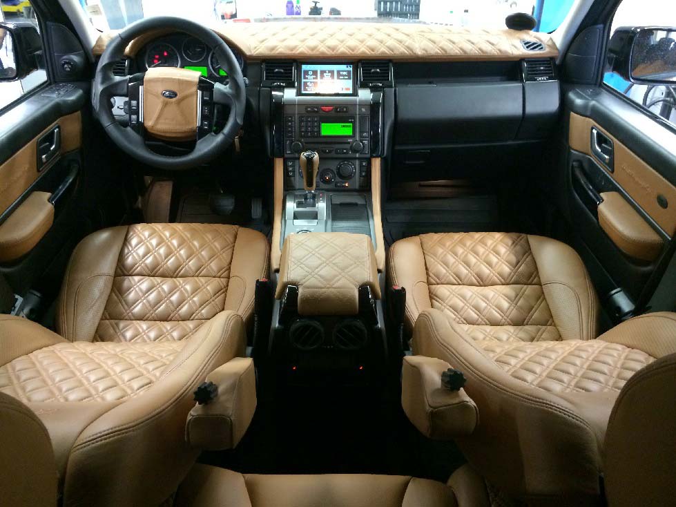 Range Rover Sport Cognac Leather med Bentley tern og Piano lak