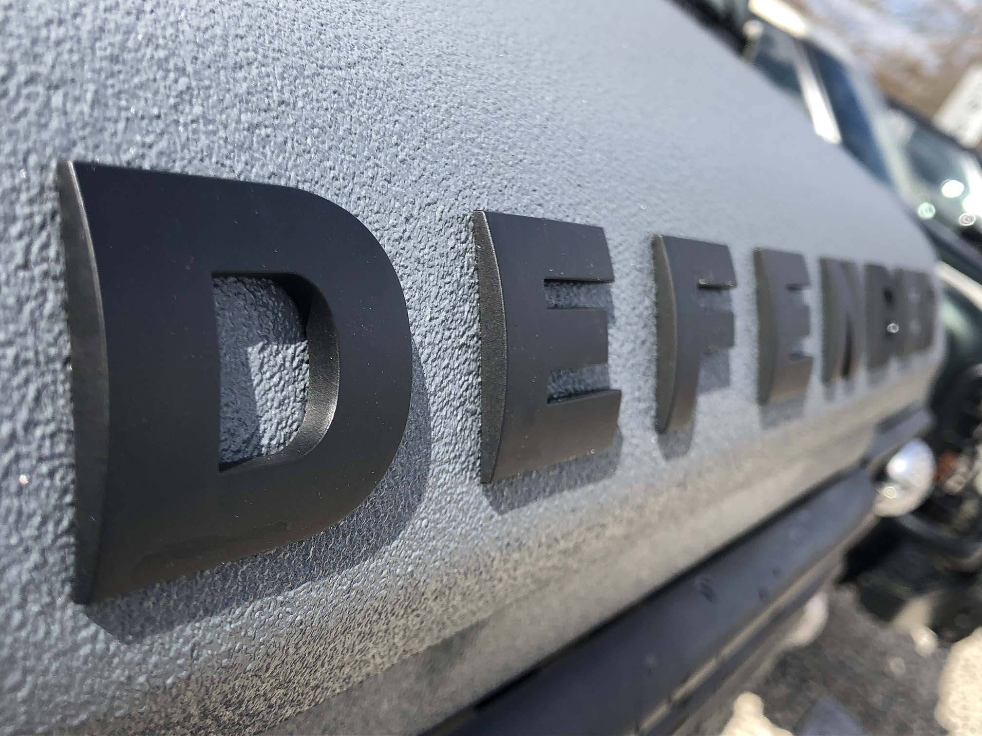 Land Rover Defender Spectre Line-X coating
