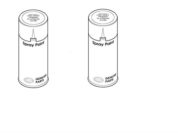 Land Rover maling Waitoma Grey - spraydåse reparations lak