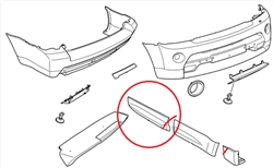 Land Rover udvendigt plastikpanel til Range Rover Sport forreste højre dør