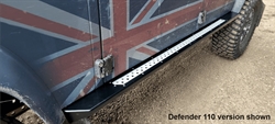 Land Rover Defender 130" Treeslider sæt - sort/sølv